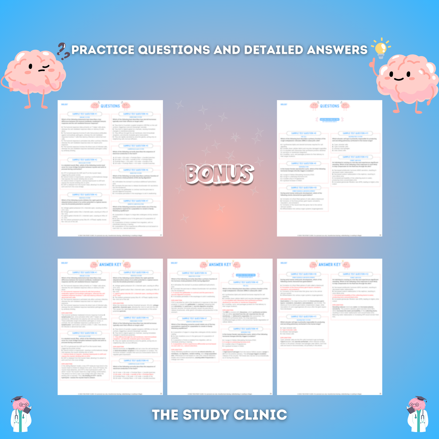 MCAT Biology Study Guide | 22 Pages | Study Cheat Sheets | Pre-Med | Digital Download