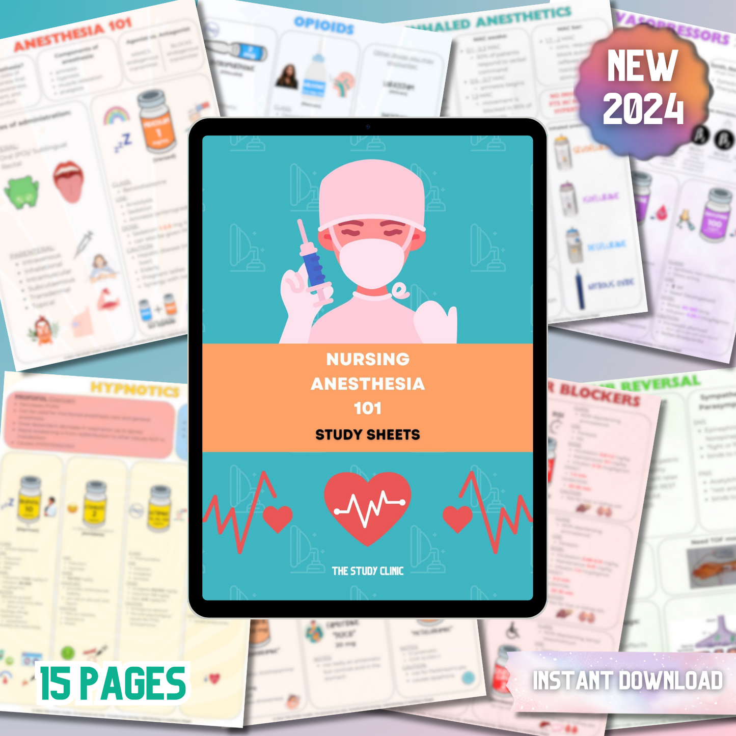 Nursing Anesthesia 101 | 15 Pages | Study Cheat Sheets